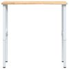 vidaXL Stolik roboczy, 100x60x(71,5-98) cm, drewno dębowe