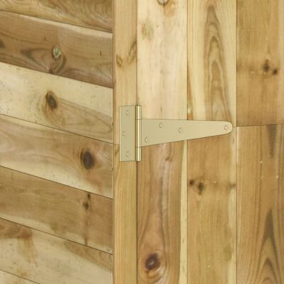 vidaXL Szopa na narzędzia, z drzwiami, 107x107x220 cm, drewno sosnowe