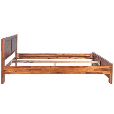 vidaXL Rama łóżka, lite drewno akacjowe, 180x200 cm