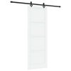vidaXL Drzwi przesuwne ORKDAL 83 x 232 cm Lite drewno sosnowe Biały