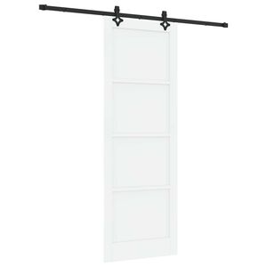 vidaXL Drzwi przesuwne ORKDAL 83 x 232 cm Lite drewno sosnowe Biały