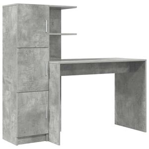 vidaXL Biurko Betonowy szary 133,5 x 50 x 124 cm 2 szt.