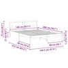 vidaXL Ramka ł&oacute;żka Z zagł&oacute;wkiem Biały 140 x 200 cm Lite drewno sosnowe