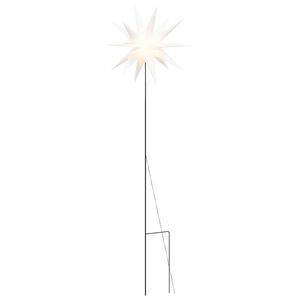 vidaXL Ozdoba świetlna LED na kołku, składana, biała, 57 cm