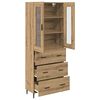 vidaXL Highboard 2 pcs Dąb rzemieślniczy Materiał drewnopochodny