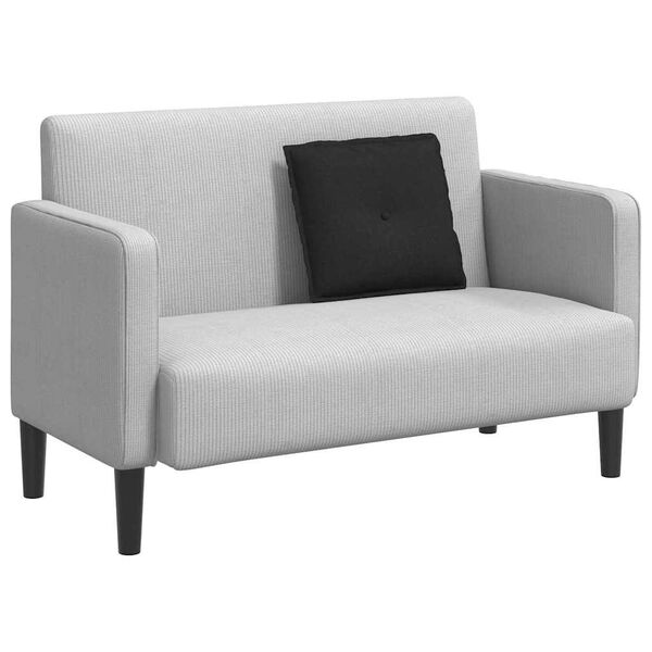 vidaXL Poduszka na plecy Czarny 50 x 19 x 45 cm tkanina