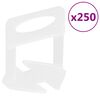vidaXL Klipsy do poziomowania płytek, 250 szt., 2 mm
