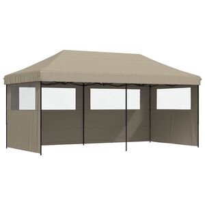 vidaXL Namiot Imprezowy 292 x 580 x 315 cm Szarobeżowy Materiał Oxford