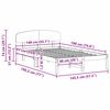 vidaXL Ramka łóżka Naturalny 140 x 190 cm Lite drewno sosnowe