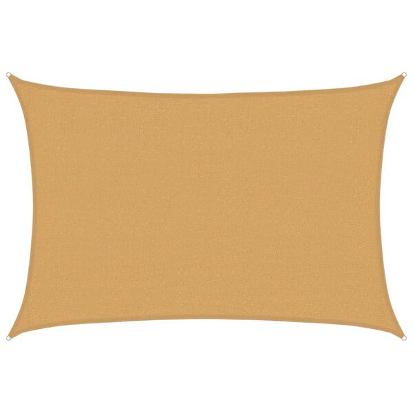 vidaXL Żagiel przeciwsłoneczny, 160 g/m&sup2;, piaskowy, 2,5x4 m, HDPE