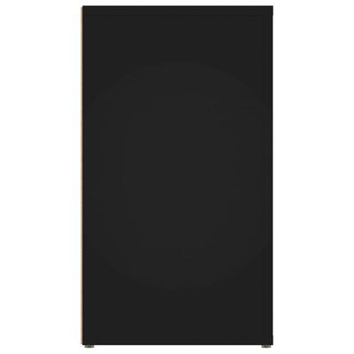 vidaXL Szafka, czarna, 80x30x54 cm, materiał drewnopochodny