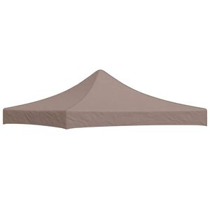 vidaXL Dach namiotu imprezowego, 3 x 3 m, kolor taupe, 270 g/m&sup2;