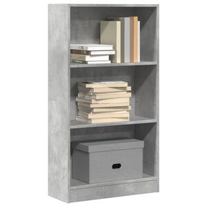 vidaXL Regał, szarość betonu, 60x24x109 cm, materiał drewnopochodny
