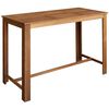 vidaXL Stolik barowy z litego drewna akacjowego, 150 x 70 x 105 cm