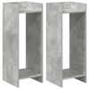 vidaXL Stojak na rośliny 2 szt. Betonowy Szary 30 x 30 x 80 cm