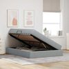 vidaXL Ł&oacute;żko z miejscem na przechowywanie i materacem Jasnoszary