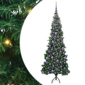 vidaXL Rogowa Sztuczna Choinka z podstawą Zielony 180 cm PVC i Metal