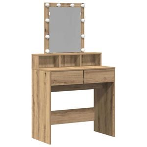 vidaXL Toaletka dąb artisan 80 x 41 x 144.5 cm Drewno inżynieryjne