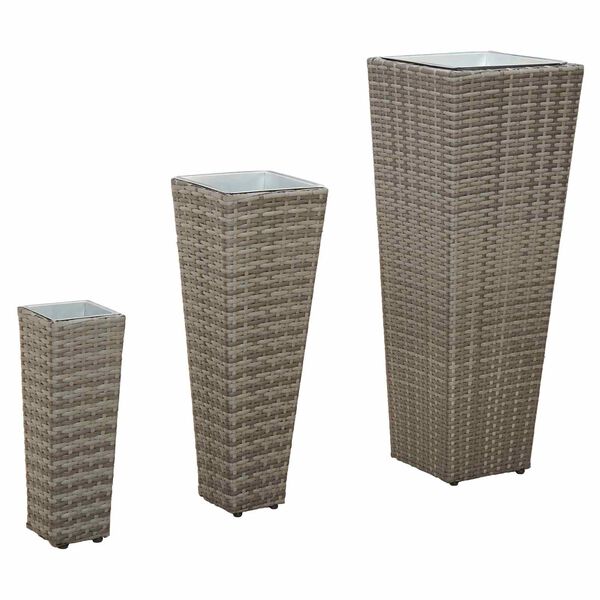 vidaXL Zestaw na świeżym powietrzu 3 pcs Metal