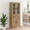 vidaXL Highboard z szufladą Dąb rzemieślniczy 69,5 x 34 x 180 cm