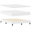 vidaXL Ł&oacute;żko sprężynowe Biały 140 x 200 cm Sk&oacute;ra syntetyczna
