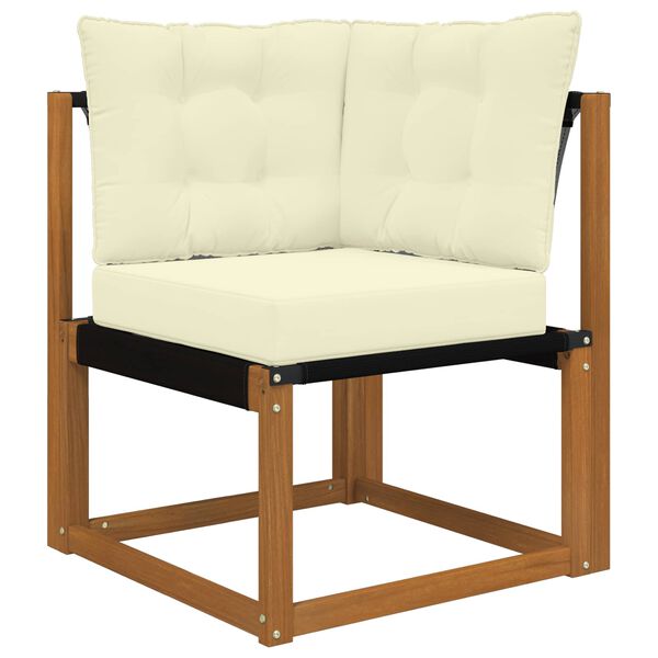 vidaXL Poduszka do sofy na zewnątrz 3 pcs Kremowy Poliester