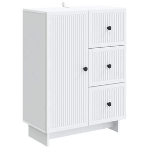 vidaXL Bufet Biały 66 x 34,5 x 90 cm Drewno inżynieryjne