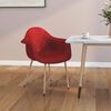 vidaXL Krzesło do jadalni, czerwone wino, tapicerowane tkaniną