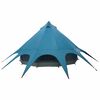 vidaXL Namiot Teepee z dachem Niebieski i szary 600 x 600 x 347 cm
