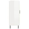 vidaXL Szafka, biała, połysk, 69,5x34x90 cm, materiał drewnopochodny