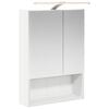vidaXL Szafka z lustrem do łazienki Biały 50 x 14,5 x 70 cm