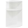 vidaXL Stolik końcowy Wysoki połysk biały 29,6 x 29,6 x 60 cm