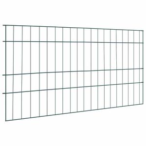 vidaXL Zestaw Ogrodzenia Stawu 5 szt. 100 x 50 cm Stal Zielony