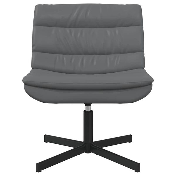 vidaXL Fotel obrotowy Szary 63 x 75 x 76 cm PU