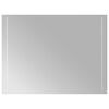 vidaXL Lustro łazienkowe LED przezroczysty 80 x 60 cm szkło hartowane