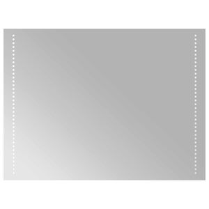 vidaXL Lustro łazienkowe LED przezroczysty 80 x 60 cm szkło hartowane