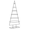 vidaXL Metalowa choinka świąteczna, do dekoracji, czarna, 150 cm