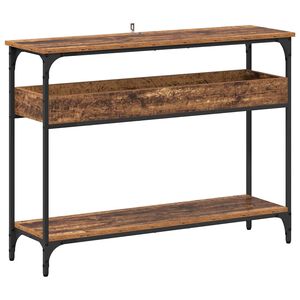 vidaXL Konsola Stare drewno 100 x 29 x 75 cm Drewno inżynieryjne