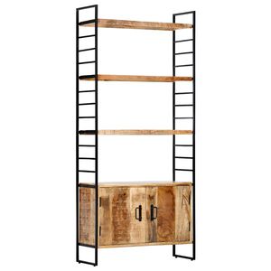 vidaXL Regał na książki, 4 poziomy, 80x30x180 cm, surowe drewno mango
