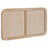 vidaXL Zagł&oacute;wek Z zagł&oacute;wkiem Naturalny 100 x 55 x 3 cm rattan