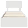 vidaXL Ramka ł&oacute;żka Biały 90 x 200 cm Materiał drewnopochodny