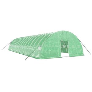 vidaXL Szklarnia ze stalową ramą, zielona, 96 m&sup2;, 16x6x2,85 m