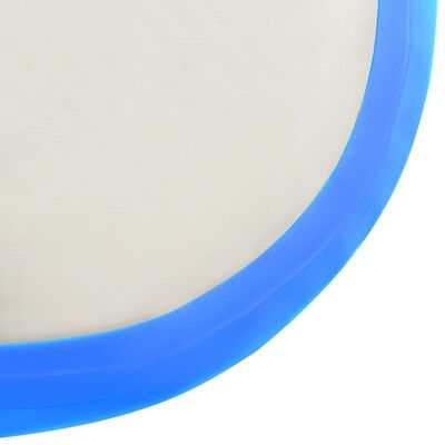 vidaXL Mata gimnastyczna z pompką, 800x100x15 cm, PVC, niebieska
