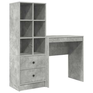 vidaXL Biurko Betonowy szary 115,5 x 40 x 127 cm 2 szt.