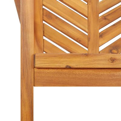 vidaXL Ogrodowe krzesła stołowe, 2 szt., lite drewno akacjowe
