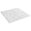 vidaXL Panele ścienne 24 pcs Biały 50 x 50 cm Pianka XPS
