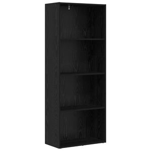 vidaXL Wolnostojąca p&oacute;łka na książki 60 x 30 x 151,5 cm Czarny Dąb