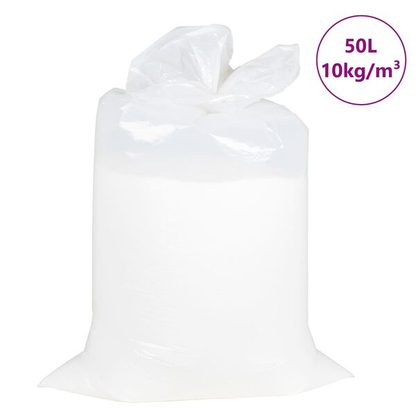 vidaXL Wypełnienie worka sako, EPS 50 L, białe, 10 kg/m&sup3;