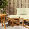 vidaXL Stołek Na Zewnątrz Lite Drewno Akacji Naturalny