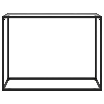vidaXL Stolik konsolowy, przezroczysty, 100x35x75 cm, szkło hartowane